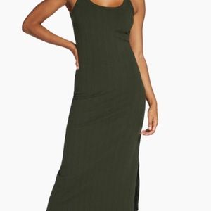 BRAND NEW: Vitamin A Swim Ribbed MIDI Dress